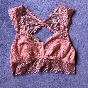 Pink Lace Bralette